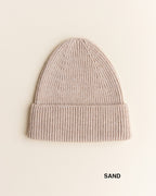 Beanie Fonzie Kids - 100% extra fine Italiaanse merino wol - HVID