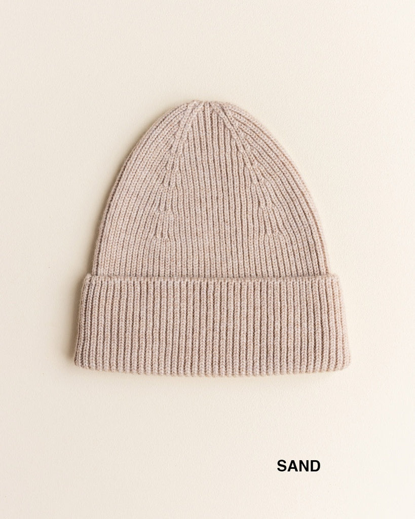 Beanie Fonzie Kids - 100% extra fine Italian merino wool - HVID