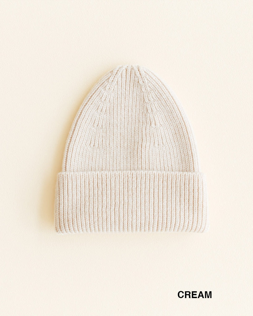 Beanie Fonzie Kids - 100% extra fine Italian merino wool - HVID