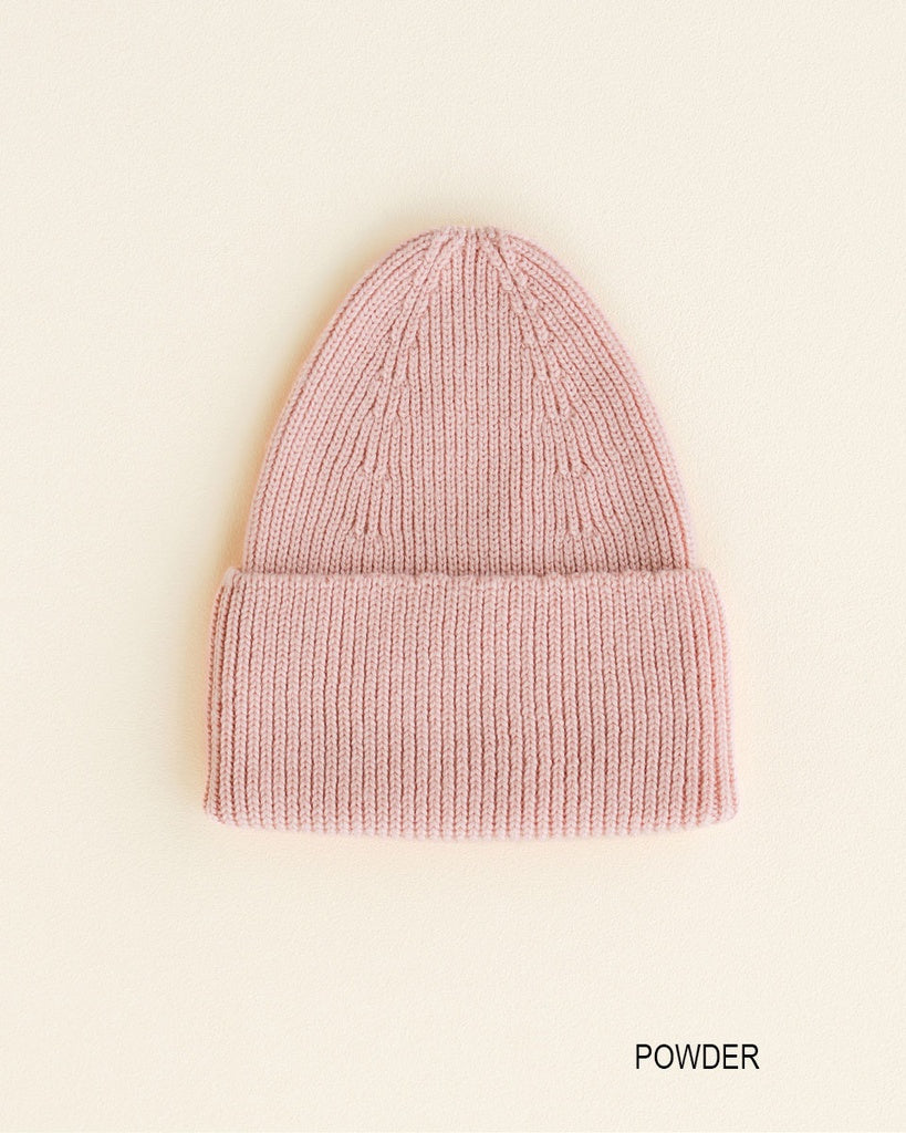 Beanie Fonzie Kids - 100% extra fine Italian merino wool - HVID