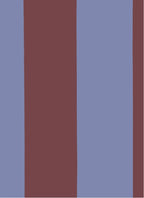 Brede Strepen Bordeaux Blauw – Atelier Chien : détail du motif du papier peint.
