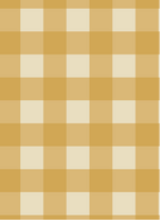 Détail du motif à carreaux vichy jaune ocre et crème du papier peint Atelier Chien.