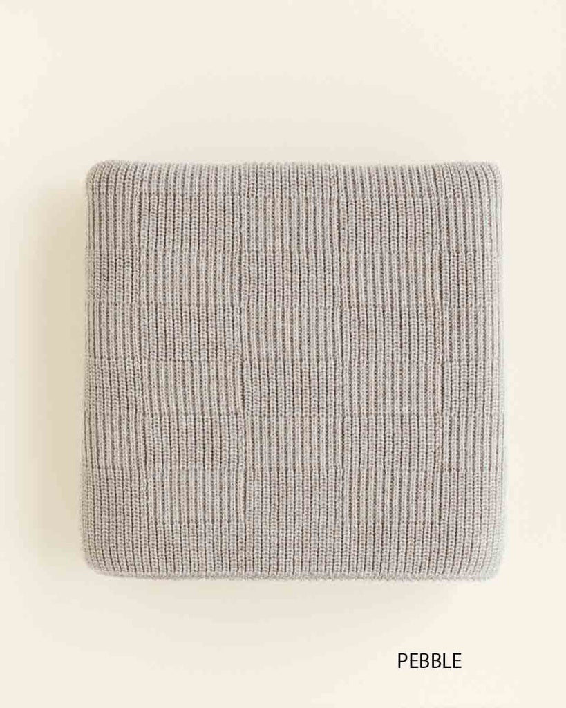 Merinowollen babydeken Ivy – 100% extrafijne merinowol – 70x95cm - HVID