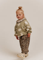 Moon & Stars Sweater Matcha – 100 % Coton Biologique – Claude & Co