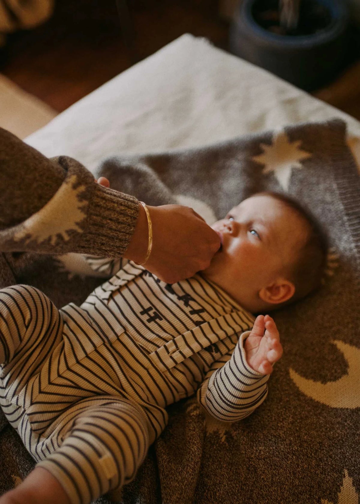 Milking It® Coco Stripe Legging – Afneembare Bretels – Biologisch Katoen – Claude & Co