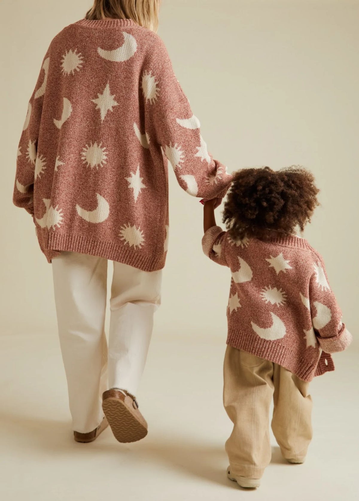 Moon Star Cardigan Russet – 100 % coton biologique – Claude & Co
