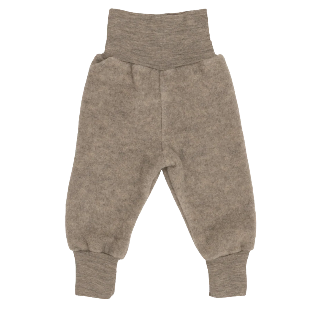 Pantalon en polaire de laine mérinos - 100 % laine - Nature/Blanc - Engel Natur