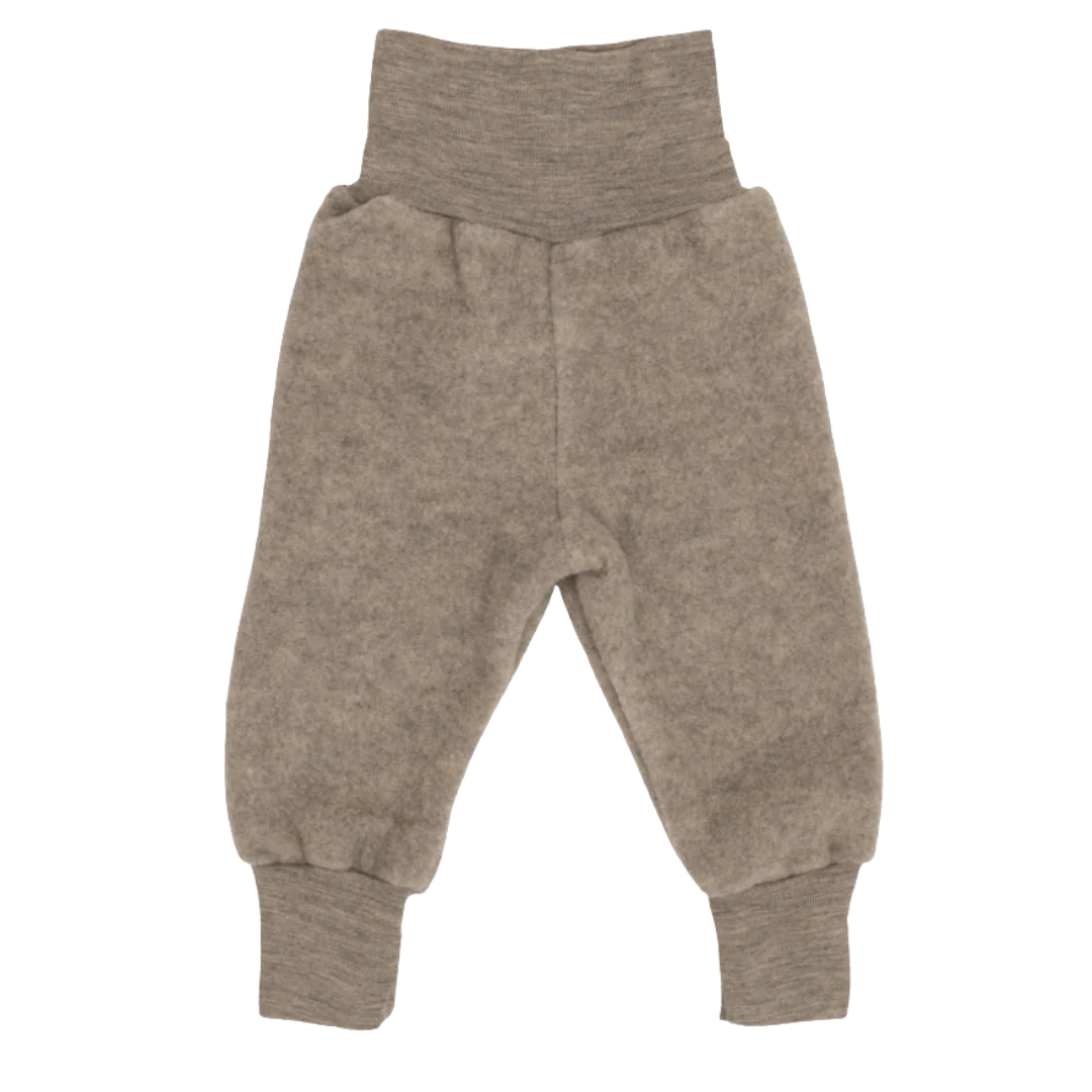 Pantalon en polaire de laine mérinos - 100 % laine - Nature/Blanc - Engel Natur