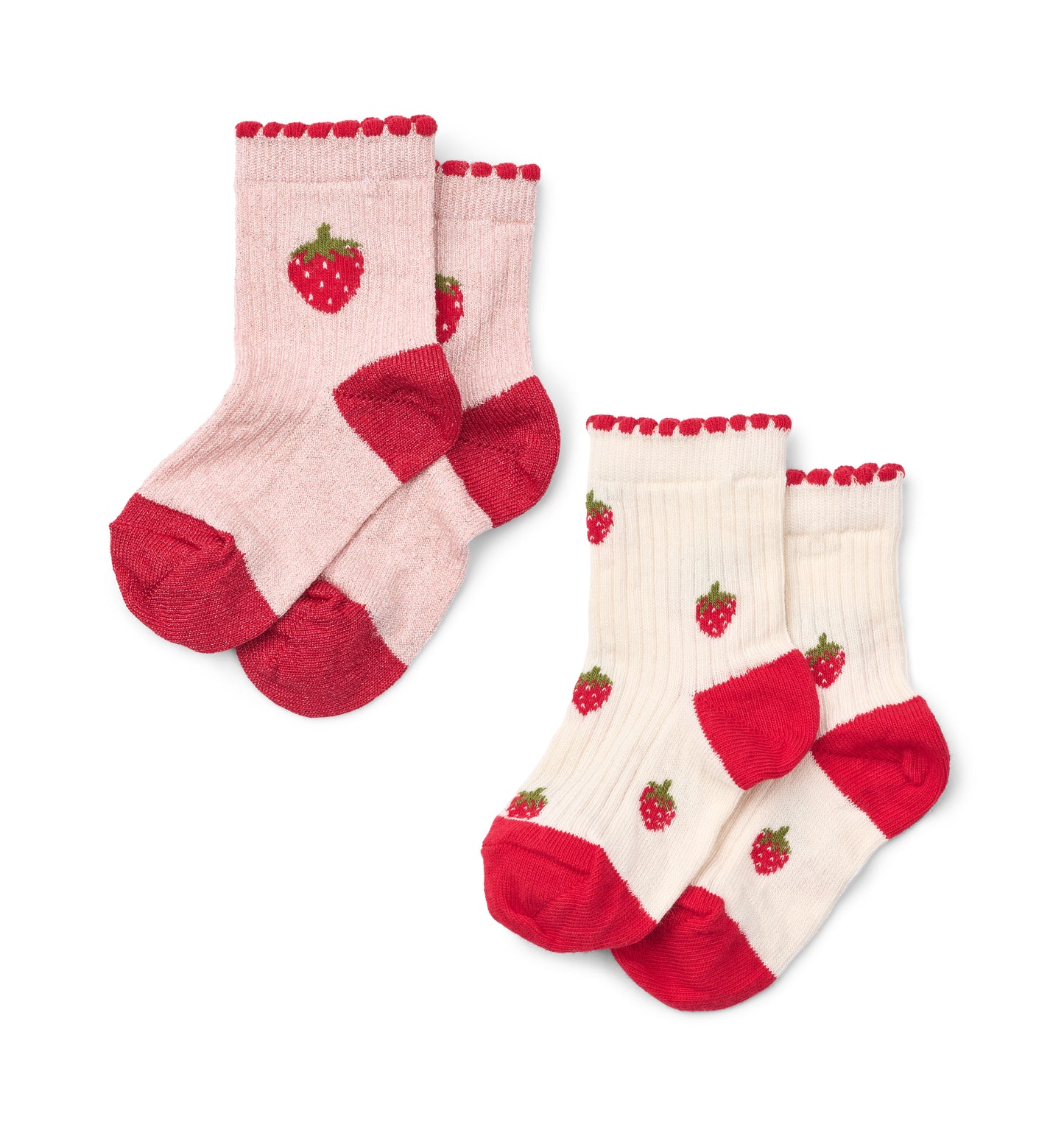 Sokkenset Vibe Socks 2-pack – Glitter Berry – Katoen – Flöss