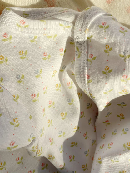 Fio Onesie - Tuli Coeur - Boxpakje/Pyjama - Biologisch Katoen - Tulpjes - Konges Sløjd