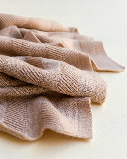 Deken Freddie - 70 x 100 cm - 100% extra fine Italiaanse merino wol - Hvid