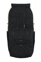 Footmuff Puffmuff® - Merino Sheepskin - Black + Milk - BINIBAMBA