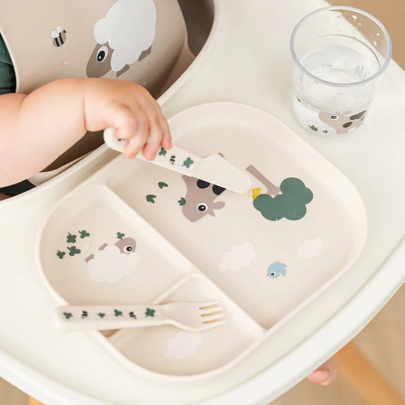 Besteckset - Foodie Besteck-Set - Tiny Farm - Sand - Done by Deer