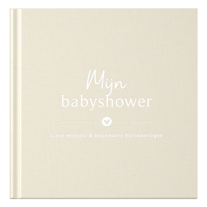 Baby-Ausfüllbuch – Ausfüllbuch Meine Babyparty – Leinen Beige – Fyllbooks