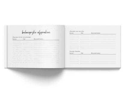 Baby fill-in book - My ultrasound photos - Linen Beige - Fyllbooks