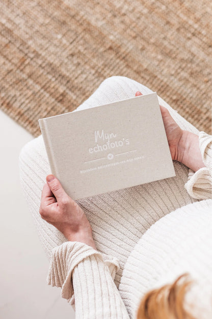 Baby fill-in book - My ultrasound photos - Linen Beige - Fyllbooks