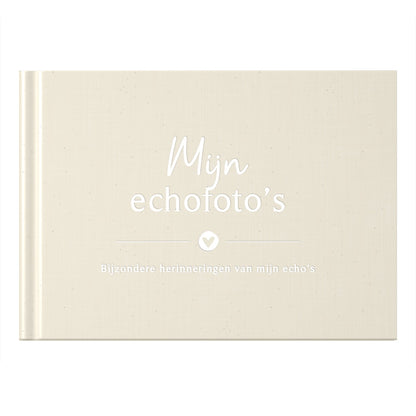 Baby fill-in book - My ultrasound photos - Linen Beige - Fyllbooks