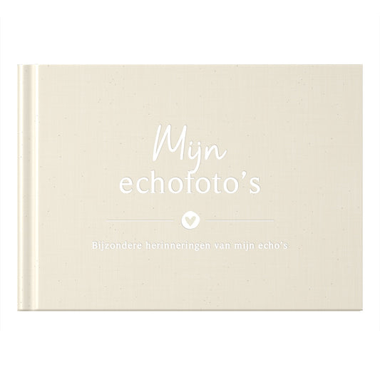 Baby fill-in book - My ultrasound photos - Linen Beige - Fyllbooks