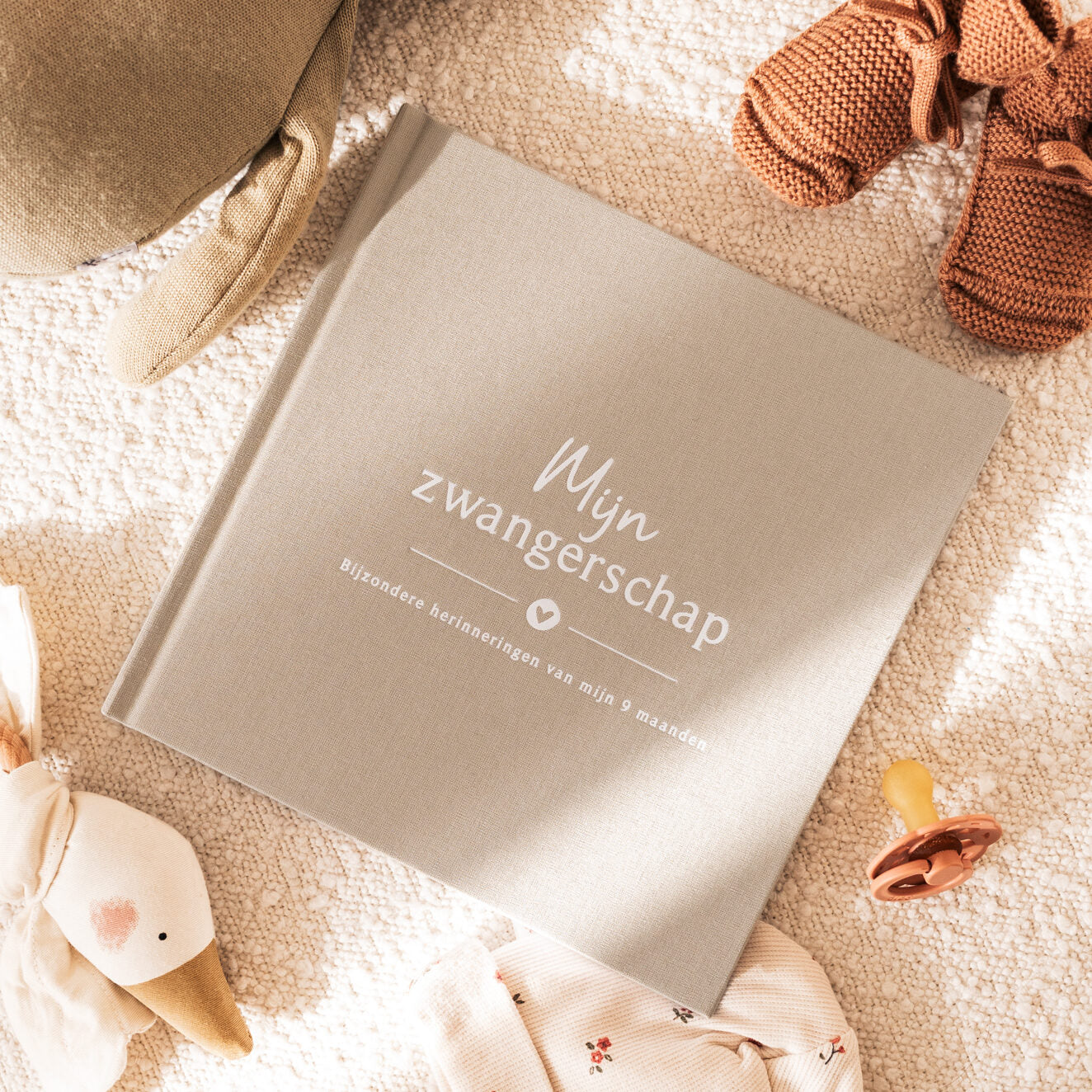 Baby Fill-in Book - Fill-in Book My Pregnancy - Linen Taupe - Fyllbooks