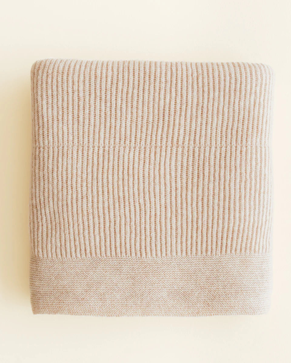 Deken Gaston - 100x140 cm - Ledikant deken - Merino lamswol - HVID