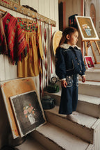 Broek Flofi met borduursels - Indigo - Louise Misha - achterkant - afbeelding 4