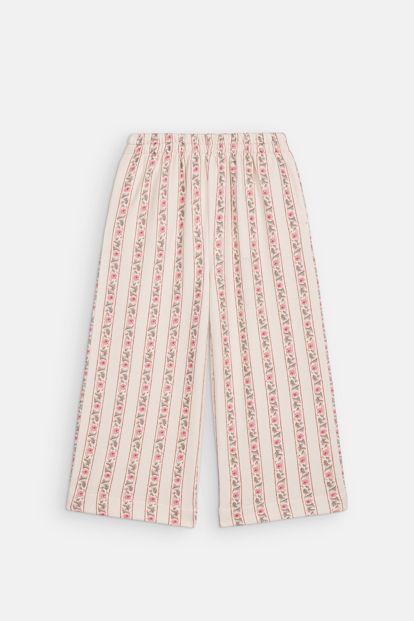 Joggingbroek Ysalia - Biologisch katoen - Cream Flower Beds - Louise Misha