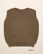 Weste Harvey Kids - 100% extrafeine italienische Merinowolle - HVID
