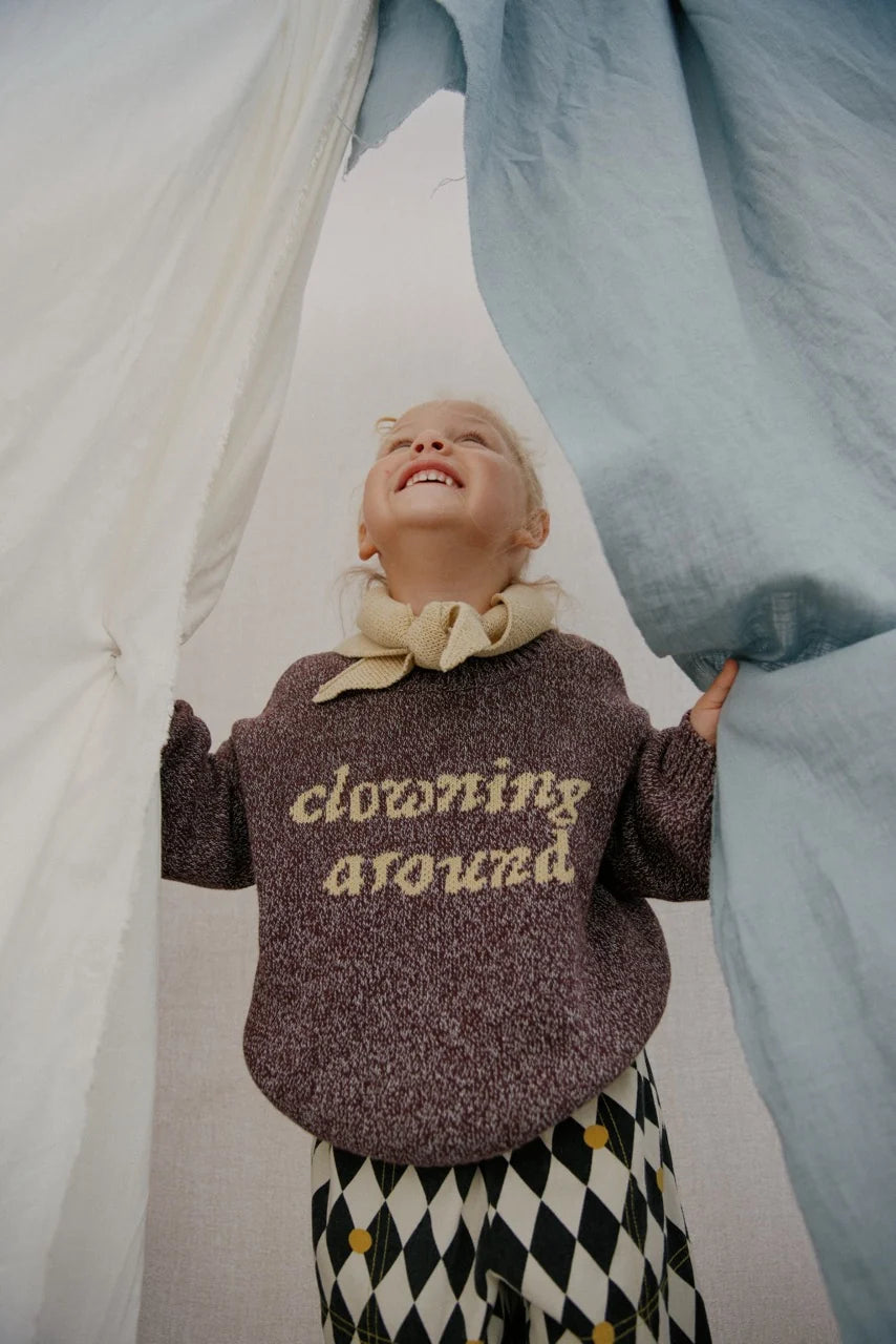 Lori Clowning Around  – Gebreide trui  – 100% biologisch katoen  – Claude & Co