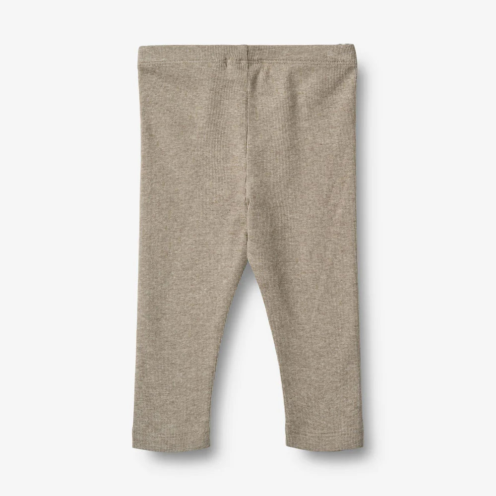 Leggings Jules - Bio-Baumwolle - Gravel Melange - Wheat