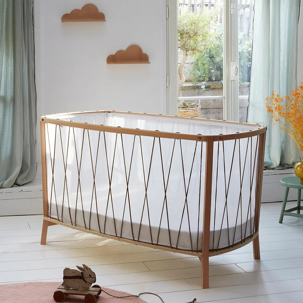 KIMI Evolving Baby Bed - Wooden Convertible Bed without Bars 60x120 cm - From 6 months to 5 years - Charlie Crane