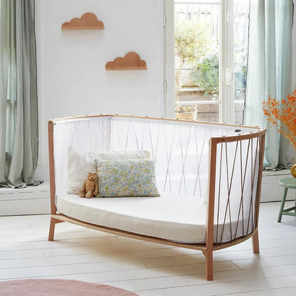 KIMI Evolving Baby Bed - Wooden Convertible Bed without Bars 60x120 cm - From 6 months to 5 years - Charlie Crane