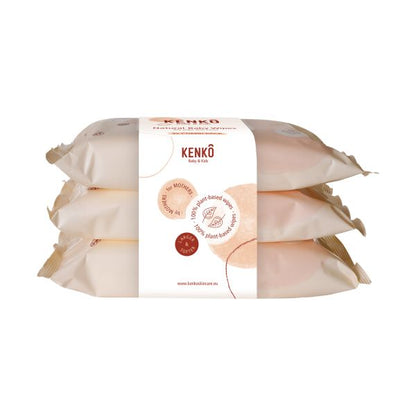 Natürliche Babytücher mit Windelcreme - 3x 54 Stück Set - Kenkô