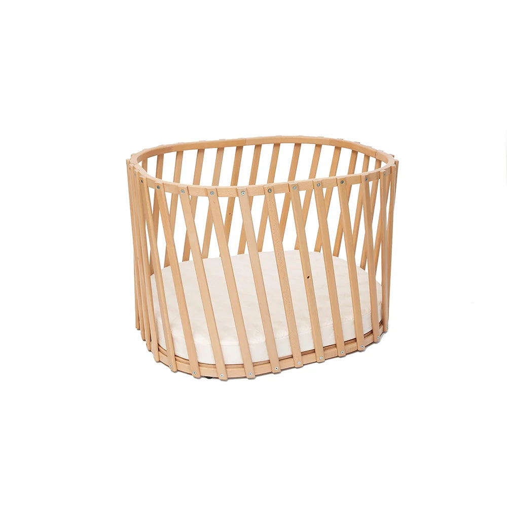 LUGO Evolving Wooden Baby Bed - Meegroeiend Houten Bed 70x90 / 70x140 cm - Van Geboorte tot 7 Jaar - Charlie Crane - productfoto - afbeelding 3