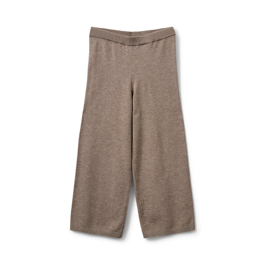 Fine-knit trousers Lova - Brown mélange - Sofie Schnoor