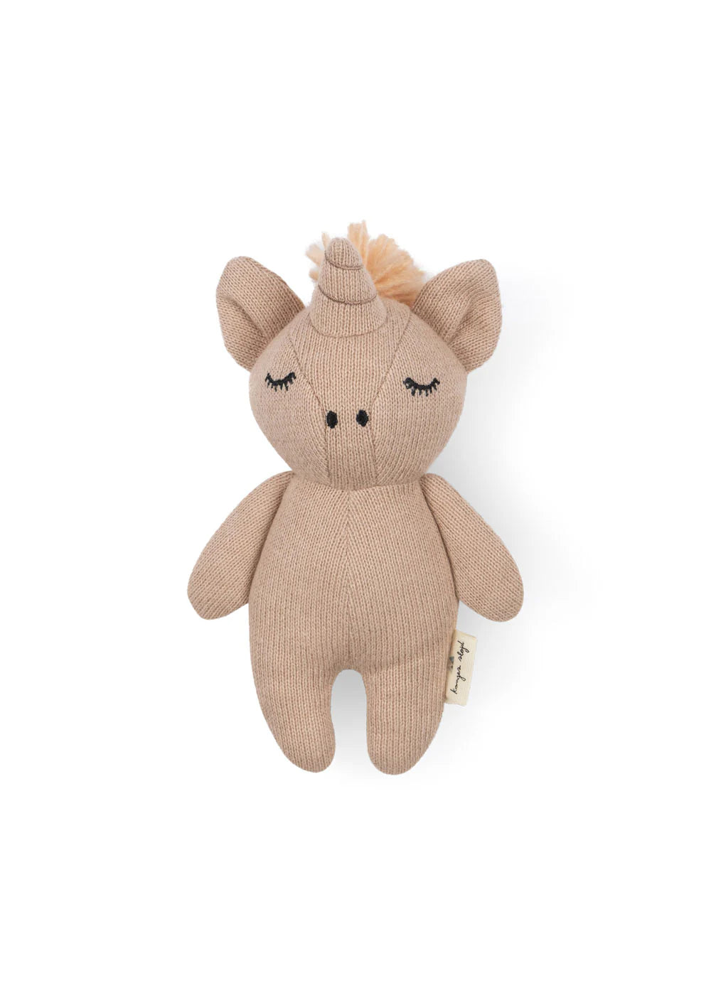 Mini Eenhoorn - Zacht knuffeltje met belletje - Biologisch katoen - Konges Sløjd