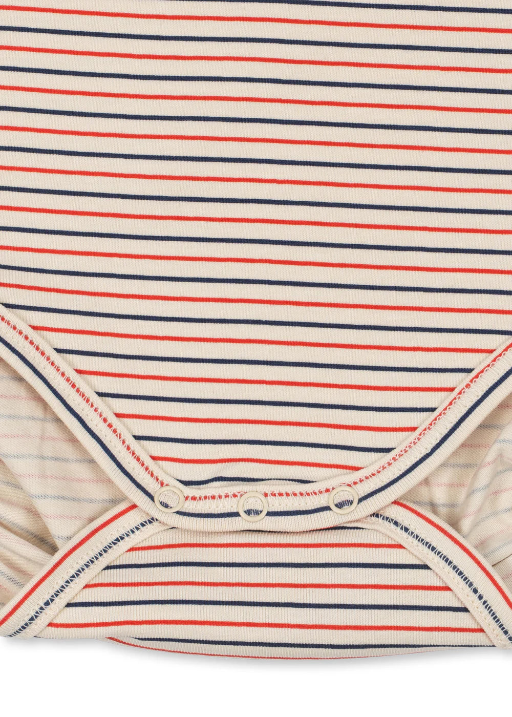 Basic Short Sleeve Bodysuit - Stripe Tricolore - Organic Cotton - GOTS - Konges Sløjd