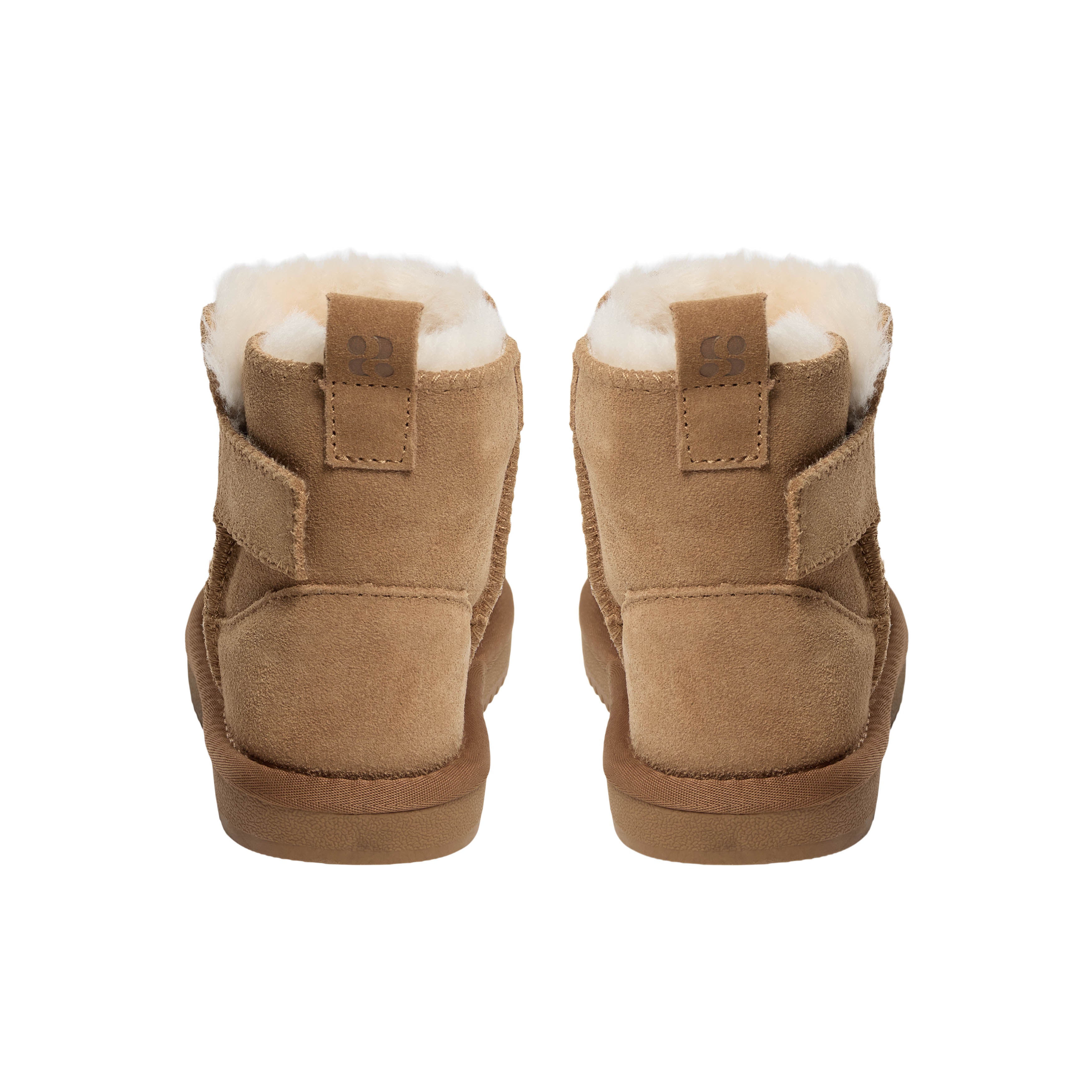 Felt-lined children's shoes ValeKB - Suede - Tan & Dark Brown - Sofie Schnoor