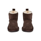 Chaussures enfant doublées en laine ValeKB - Daim - Beige et marron foncé - Sofie Schnoor