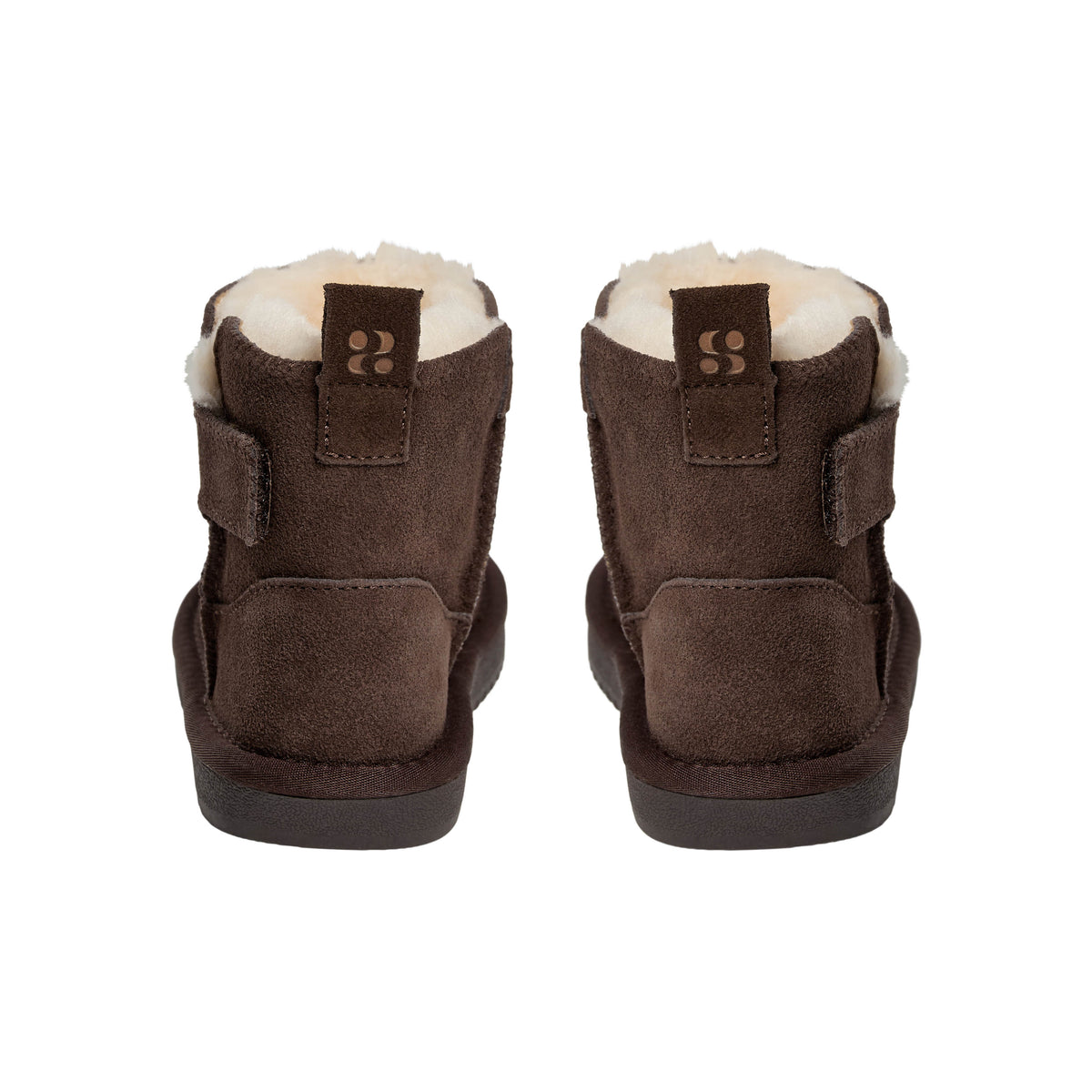 Chaussures enfant doublées en laine ValeKB - Daim - Beige et marron foncé - Sofie Schnoor