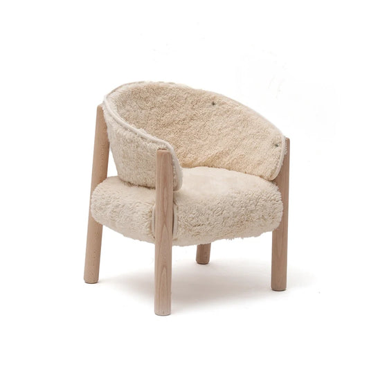 SABA kinderstoel - Fur Milk - Beukenhout - Charlie Crane