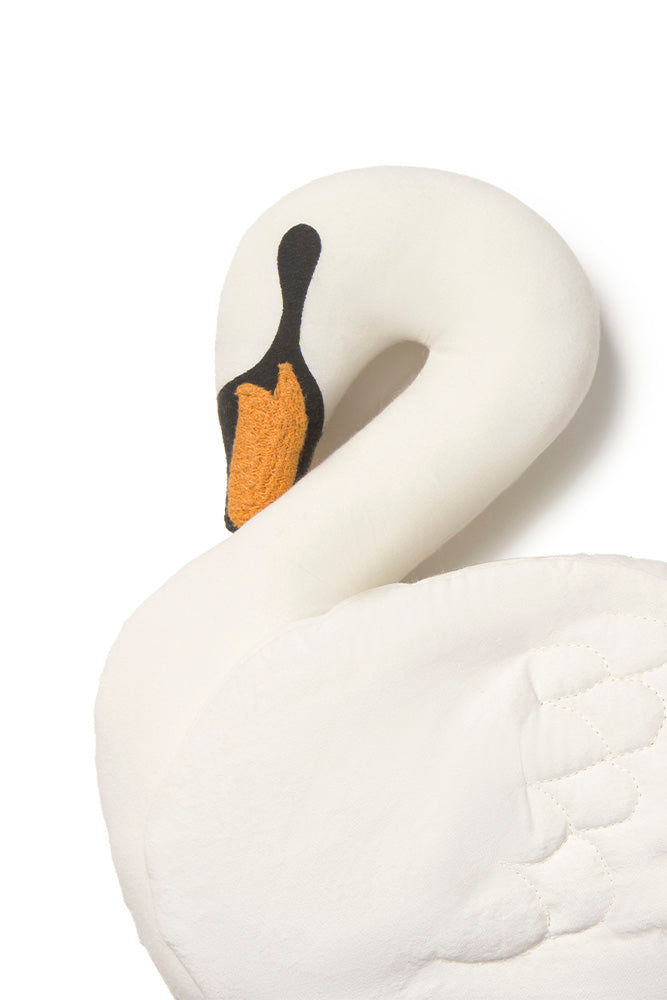 Cushion Swan – Zwanenkussen – Ivory – 30 × 30 cm – Lorena Canals