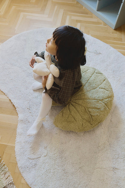 Floor Cushion Water Lily – Vloerkussen en poef – Matcha – 60 × 60 cm – Lorena Canals