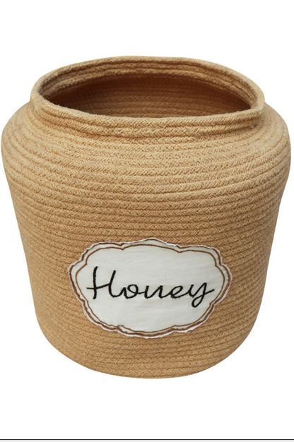 Basket Honey Pot – Opbergmand honingpot – Honey – Ø 28 × 27 cm – Lorena Canals