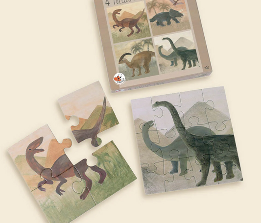 4 Puzzles Dino - 2+ years - FSC cardboard - Egmont Toys
