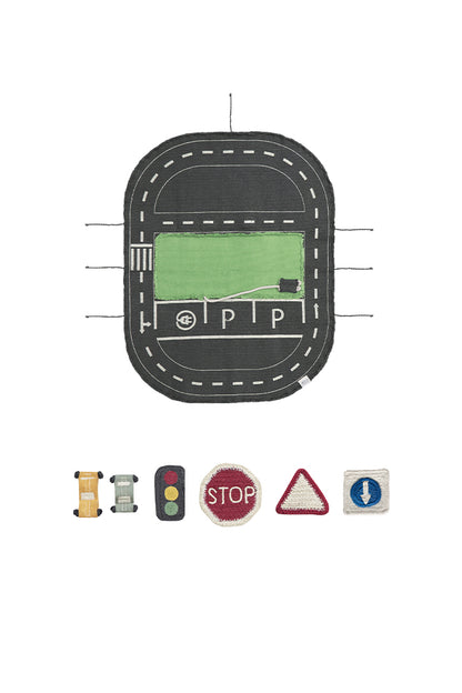 Small World Green Toy Eco-City – Textiele speelset – 50 × 65 cm – Lorena Canals