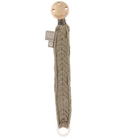 Knitted dummy clip - Organic cotton - Herringbone pattern nature - SmallStuff