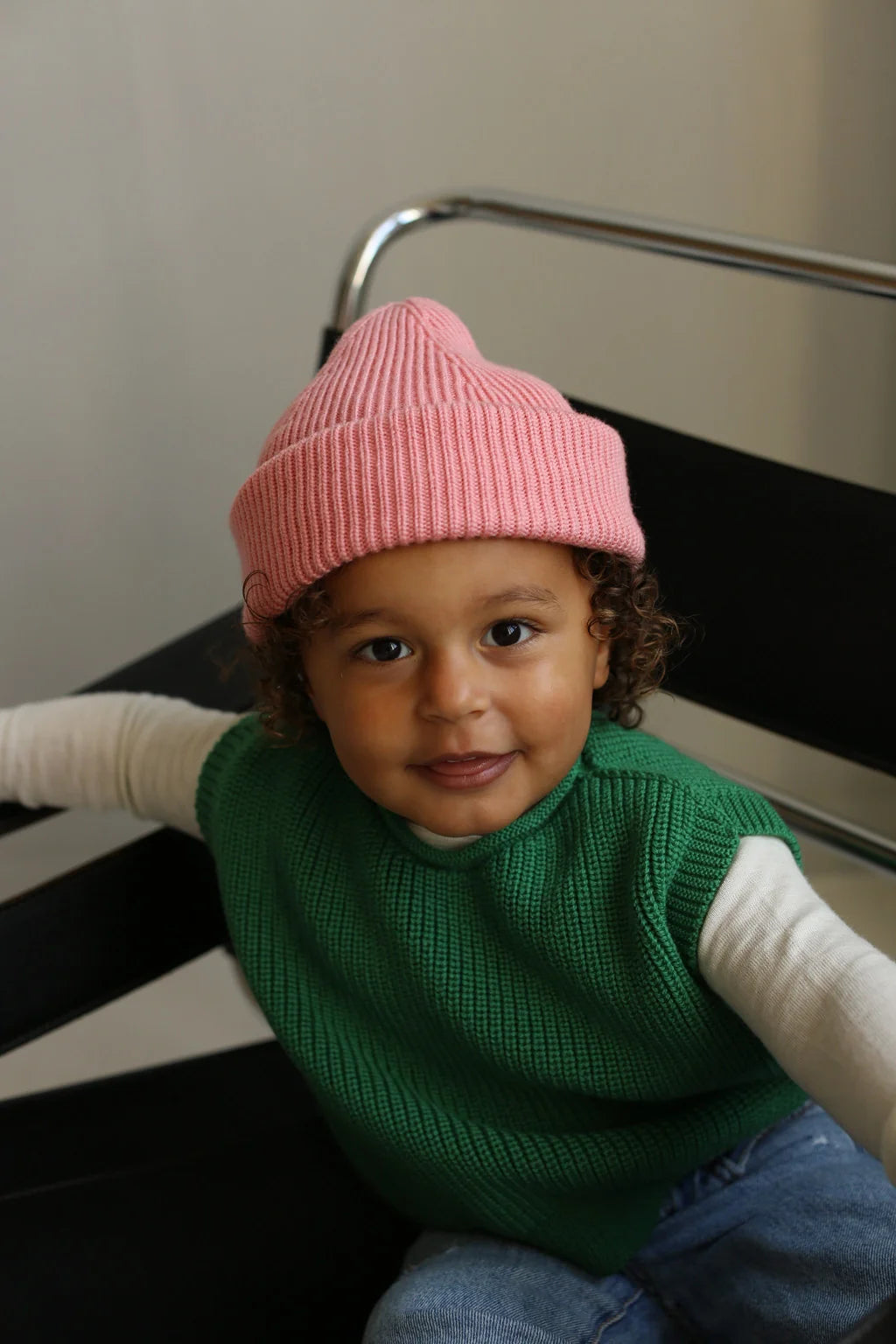 Cardigan Harvey Kids - 100% extra fine Italian merino wool - HVID