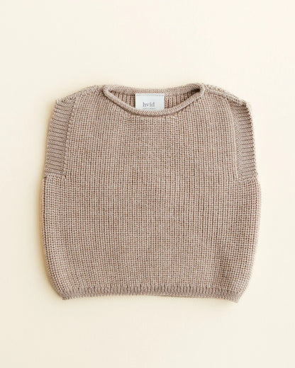 Weste Harvey - Spencer/ärmelloser Pullover - Merinowolle - HVID