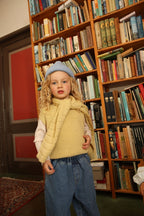 Weste Harvey Kids - 100% extrafeine italienische Merinowolle - HVID