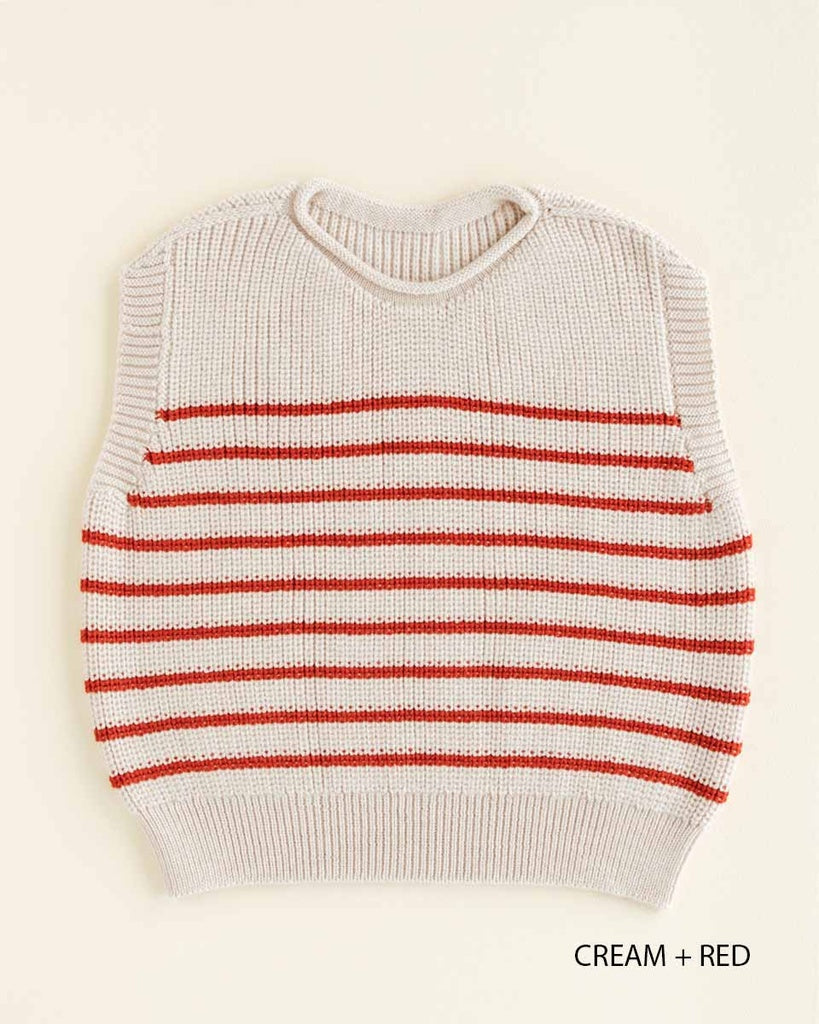 Weste Harvey Kids - 100% extrafeine italienische Merinowolle - HVID